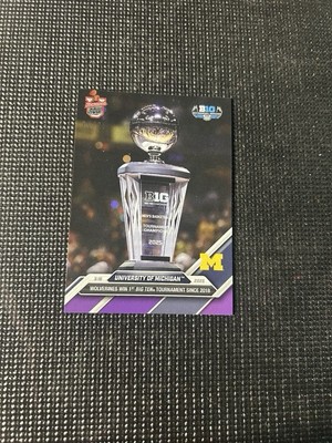 Univ Michigan Big Ten 2024-25 Bowman U NOW Basketball #89 Purple Parallel 25/25