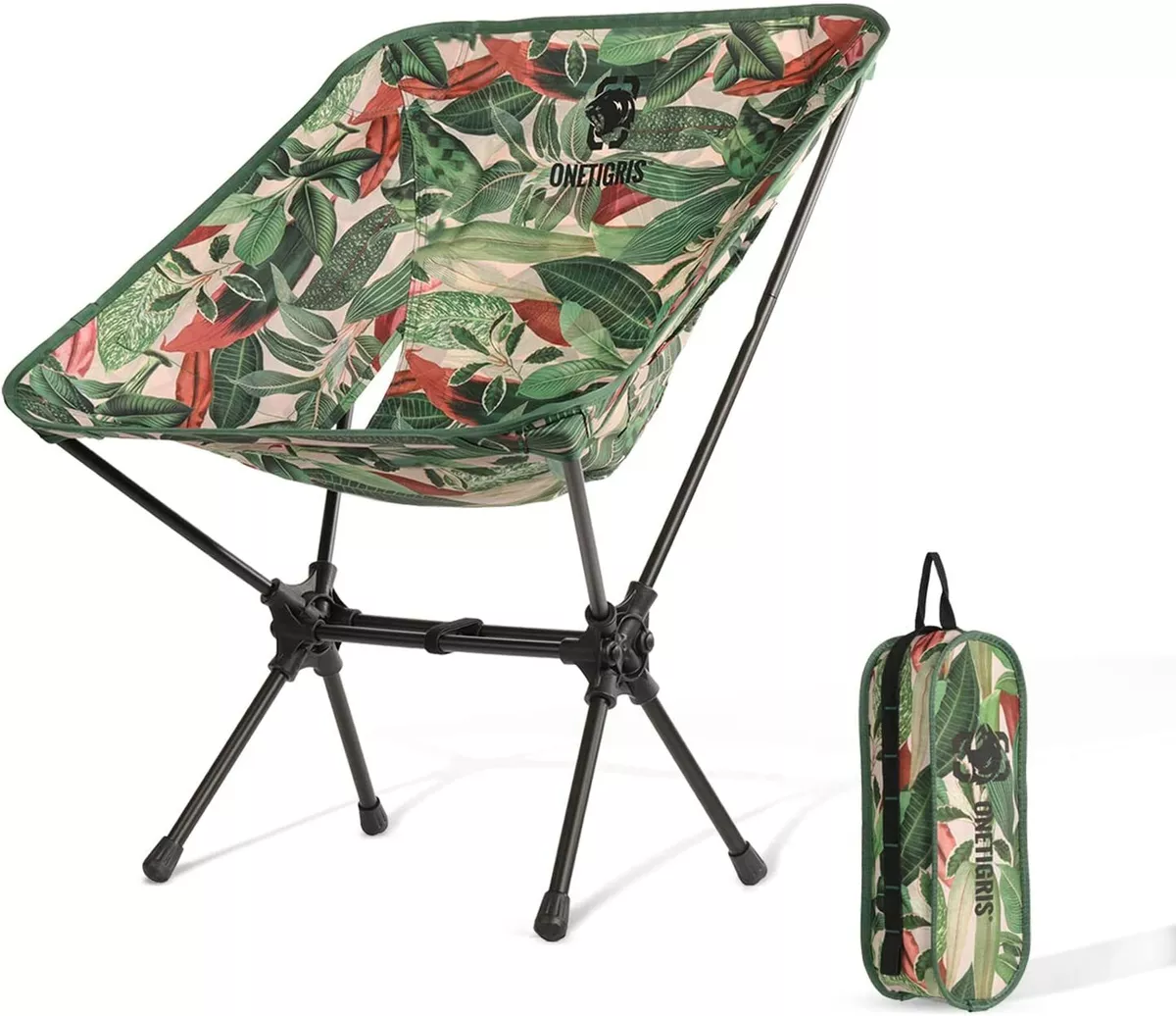 OneTigris Camping Backpacking Chair, 330 lbs Capacity, Compact Portable  Folding