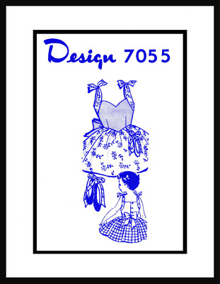 Dress Frock Pattern Toddler GIRL Child Design Mail Order # 7055 | eBay