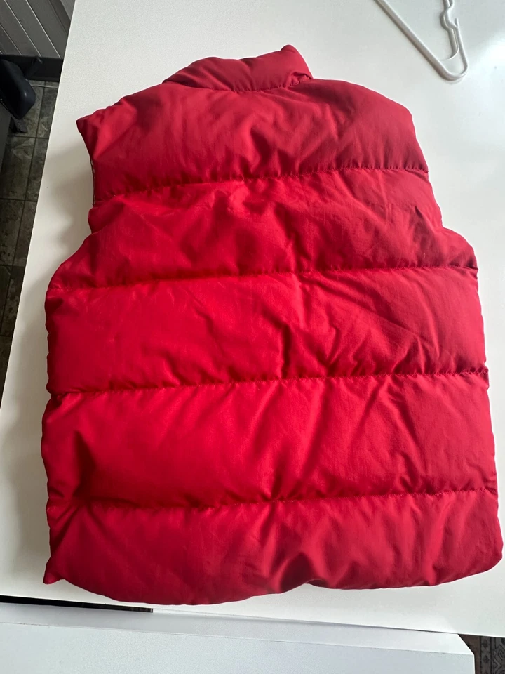 Chaleco rojo acolchado Penfield Down usado vintage para hombre XL Foto 2 de 4