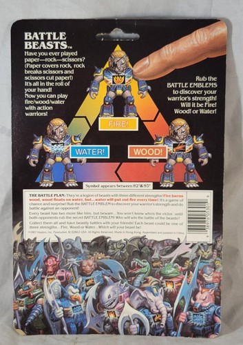 Sepia de colección Hasbro Battle Beasts sin usar, en caja minera topo despiadado - Imagen 3 de 7