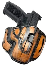 TAGUA VINTAGE! Right Hand Open Top Leather Holster for FN 509, 4"