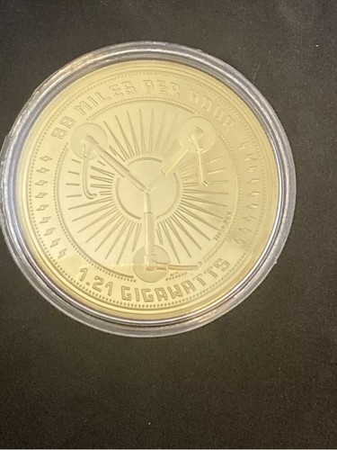 Back to the Future Coin Time Travel Sci-fi Movie Flux Capacitor Collection Coin - Picture 2 of 3