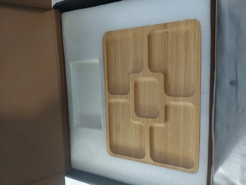 Nuevo Marvel Haus Juego de Tabla de Cortar Queso Charcutería Cuencos de Cerámica y Juego de Cuchillos Foto 2 de 4