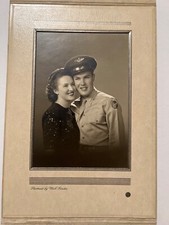 Vintage Photo Handsome Male Sweetheart, WW II, Army Air force 1944
