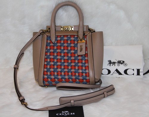💚 Bolso Bandolera COACH 1941 Troupe Tote 16 Mini Bolso Cartera Bolso de Mano $550 Nuevo con Etiquetas - Imagen 5 de 10