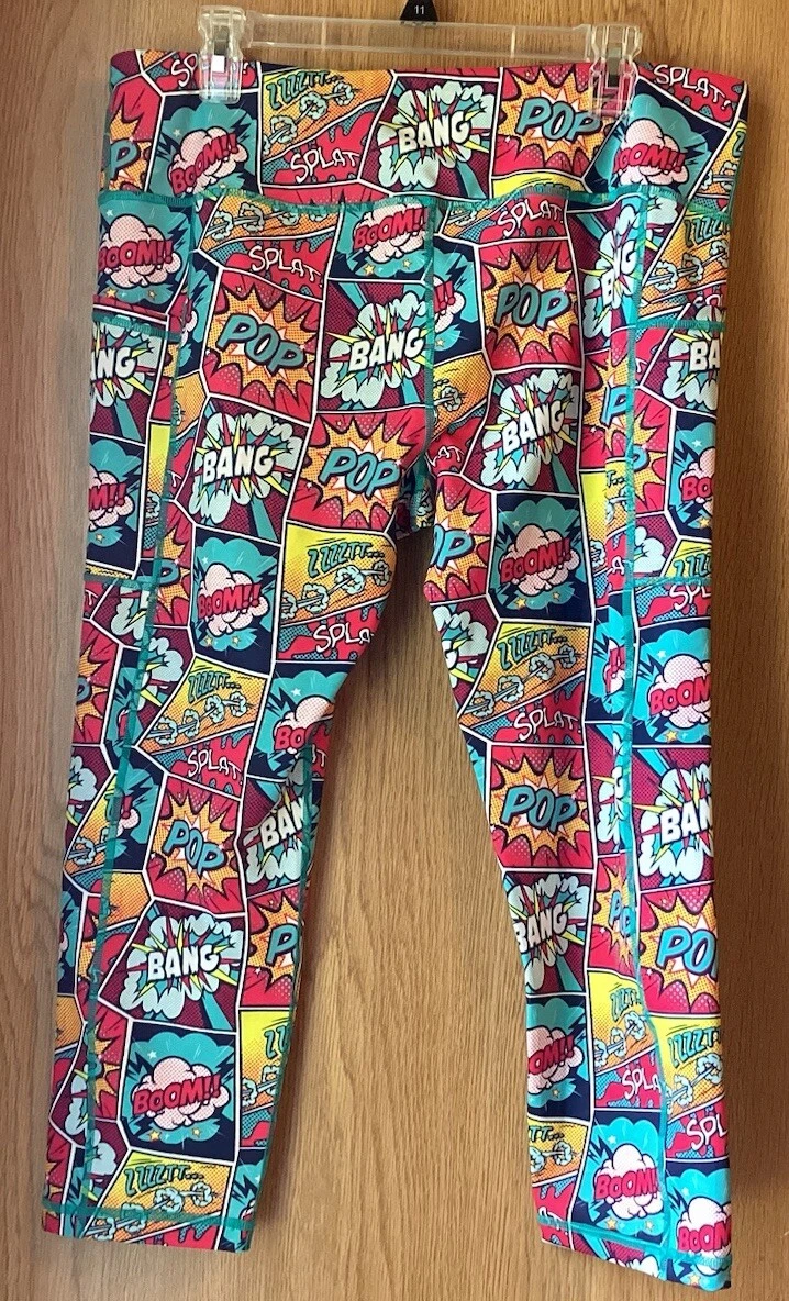 constantly-varied-gear capri comic graphics 2 pockets leggings