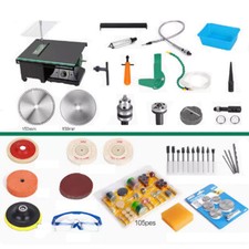 950W Multifunction Home Jewelry Polishing Machine Rock Polisher Bench Buffer Set