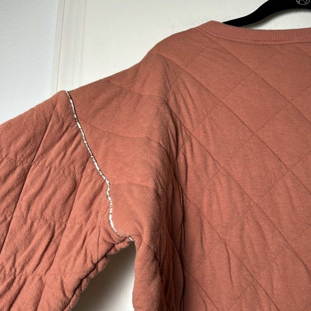 Orange Universal Thread Quilted Oversized Sweatsh… - image 8