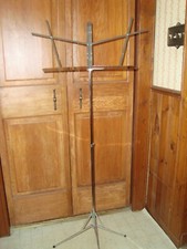 The Hamilton 400N Portable Adjustable Folding Tripod Chrome MUSIC STAND w/Case