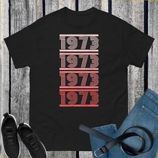 1973 Pink Retro Style Tee - GREAT 50th Birthday Gift 