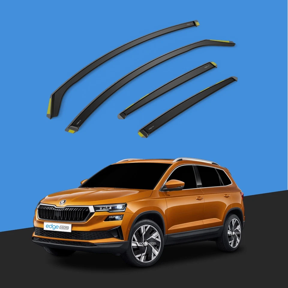Windabweiser SKODA KAROQ MK1 2017-2021 5-türer SUV 4-tlg getönt Visiere - Bild 1 von 4
