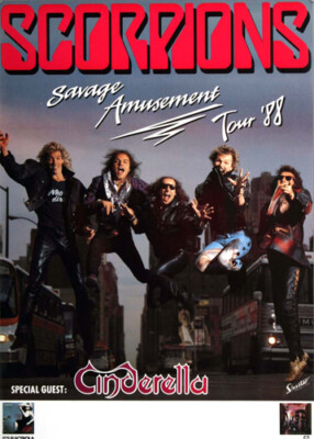 Scorpions - Savage Amusement,  1988 - Konzertplakat