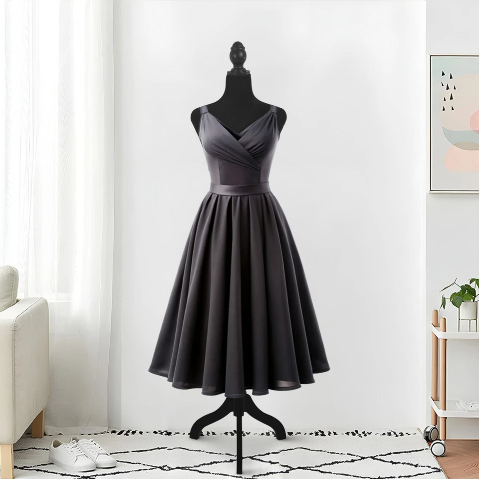 Maniquí Body Vestido Forma Torso Mujer Maniquí 49.6-63.4 Pulgadas Altura Ajustable Foto 2 de 4