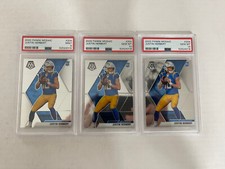 (3) 2020 Panini Mosaic Base Justin Herbert (2) PSA 10 + (1) PSA 9 #204 RC Lot