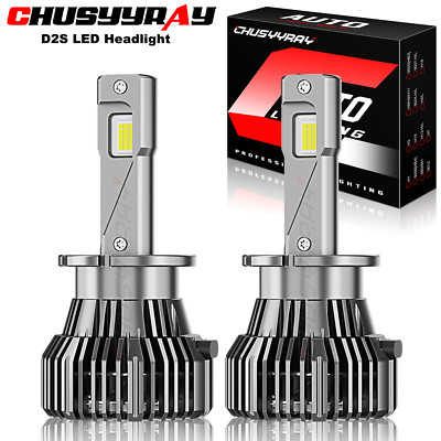 D2S D2R LED Headlight Bulbs Replace HID Xenon For Acura ZDX 2010 2011 2012 2013