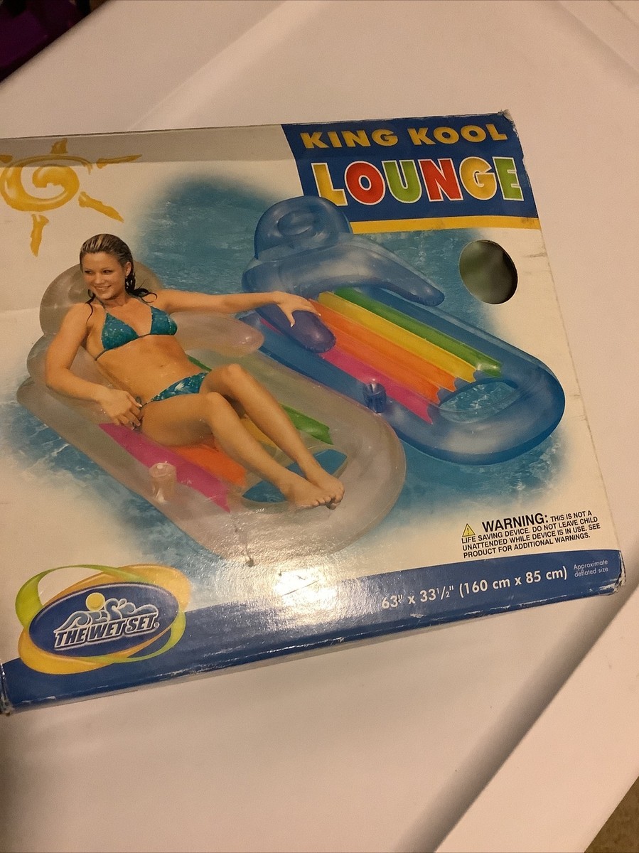 Intex King Kool – Drijfstoel Gonflable 160 X 85 Cm – Pour Piscine, Plage Ou Détente Sur L’eau