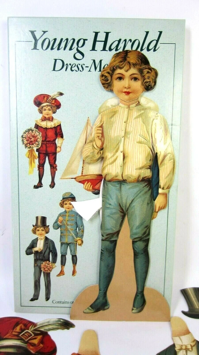 Vtg. Paper Masters Young Harold Dress Me Doll Paperdoll Very Good
