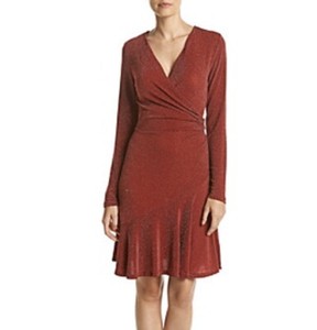 michael kors long sleeve wrap dress