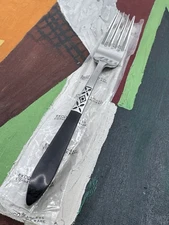 NOS Vintage EPIC EKCO Eterna CANOE MUFFIN Flatware SINGLE Fork EKS37 Japan MCM