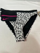 Nike Women s Party Dots High Waist Bikini Bottoms Size L 50 New White/Pink