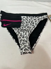 Nike Women’s Party Dots High Waist Bikini Bottoms Size Small White/Pink New