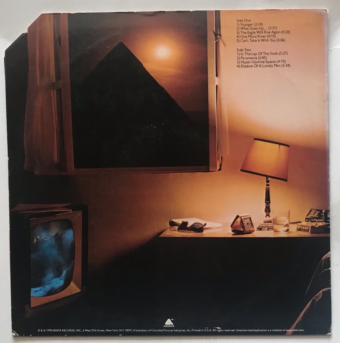 The Alan Parsons Project - Pyramid - 1978 - Vinyl LP - DJ COPY w