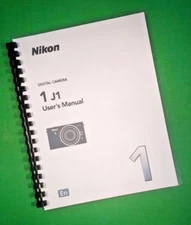 Owners Manual for Nikon 1 Coolpix J1 88 Pages W/Clear Covers!