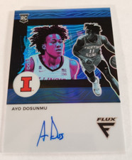 2021 Chronicles Draft Picks Ayo Dosunmu RC Flux AUTO ON CARD BLUE /49