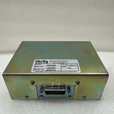 VERITY ENDPOINT DETECTOR, DUAL, PM225B-V430 RoHS COMPLAINT, +_ 12V, .04 AMPS,