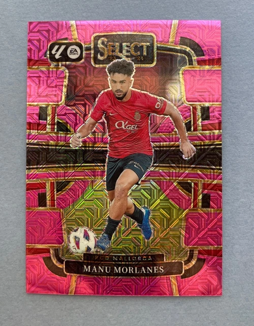 2023-24 Panini Select La Liga Soccer Manu Morlanes Pink Mojo Prizm # /115