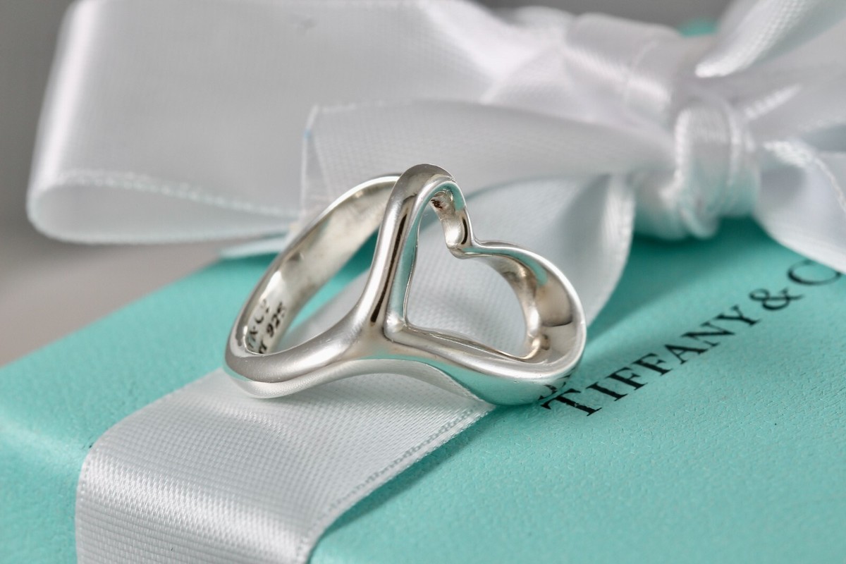最愛 Elsa Co. & Tiffany Peretti Heart Open Vintage 1970's Silver その他