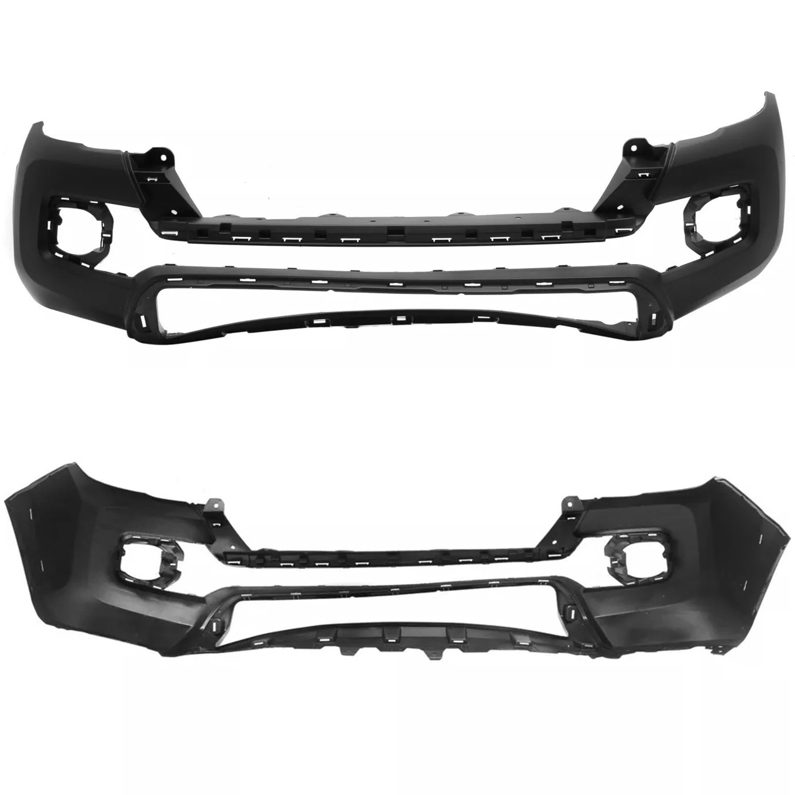 Front Bumper Cover Kit For 2016-2023 Toyota Tacoma With Grilles & Bumper Valance