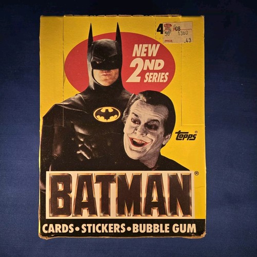 1989 Topps Batman Karten Sticker Bubble Gum Serie 2 Leerpakete