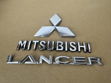 Free Ship Oem 08 09 10 11 12 13 14 15 Mitsubishi Lancer Rear Emblem Badge Set