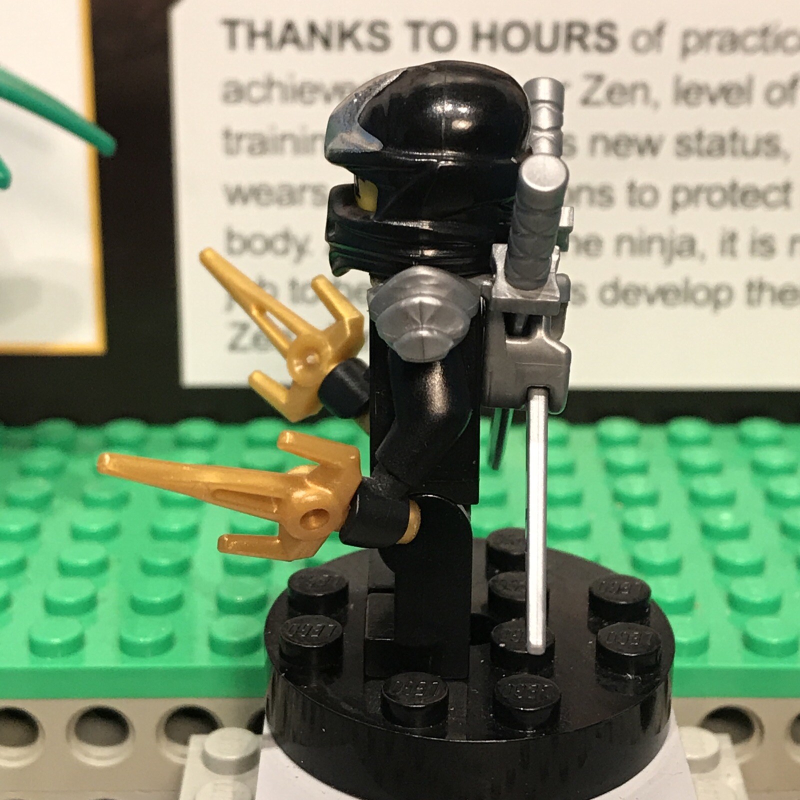 Lego Ninjago Mini Figure Collection Series Black Ninja Cole Zx Njo039