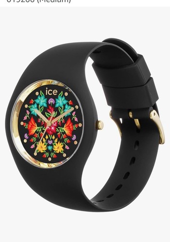 ICE WATCH 019206 BLACK BOUQUET DIAL 40MM. SILICONE STRAP - Picture 3 of 7