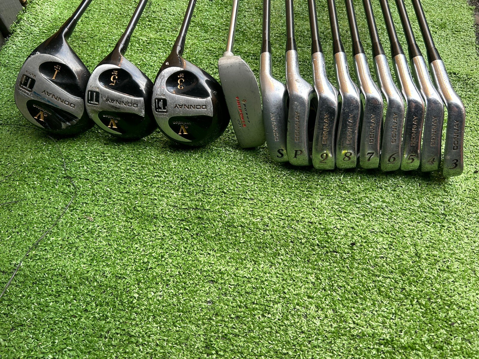 Donnay Evolution Oversize golf clubs full set with Nike bag eBay