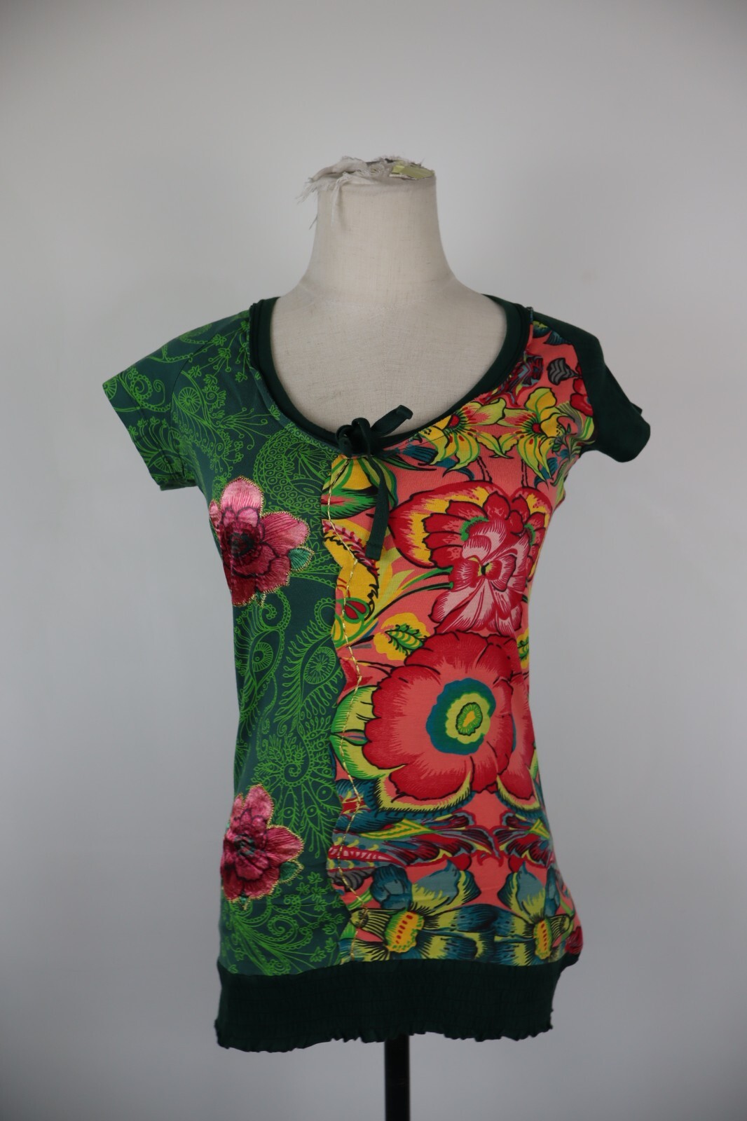 Desigual Jersey Baumwolle Frau Gr. XS Frau Casual Vintage T-Shirt Cotton