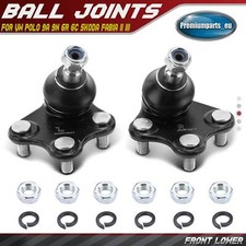 2x Ball Joints Front Lower for VW Polo 9A 9N 6R 6C Skoda Fabia II III Roomster