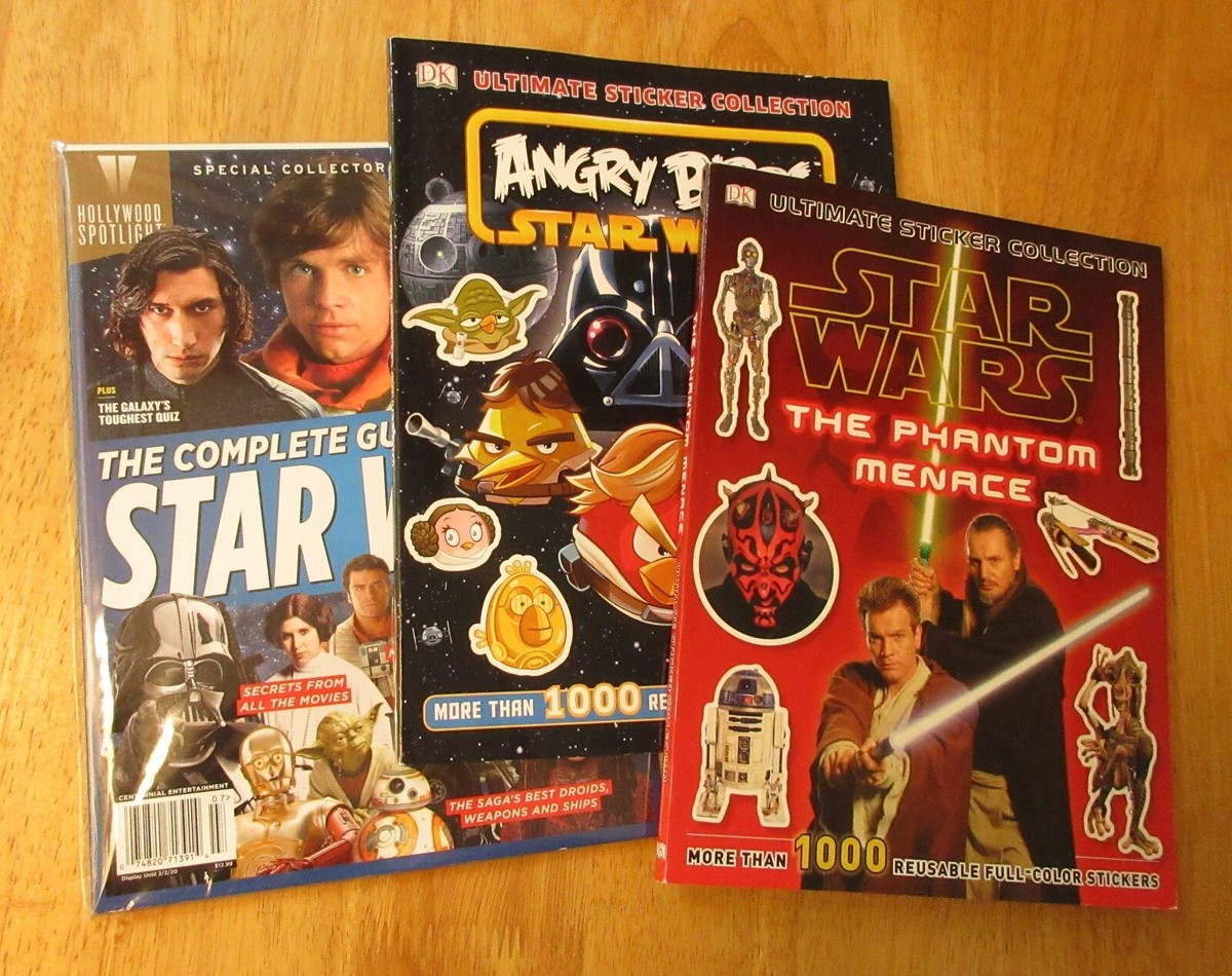 Lot of 3 Big/Thick Oversized STAR WARS Books! COMPLETE GUIDE + 2
