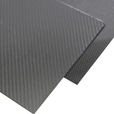 1Pc 2x400x500mm 3K Carbon Fiber Plate Panel Sheet 2mm Thickness Glossy Surface