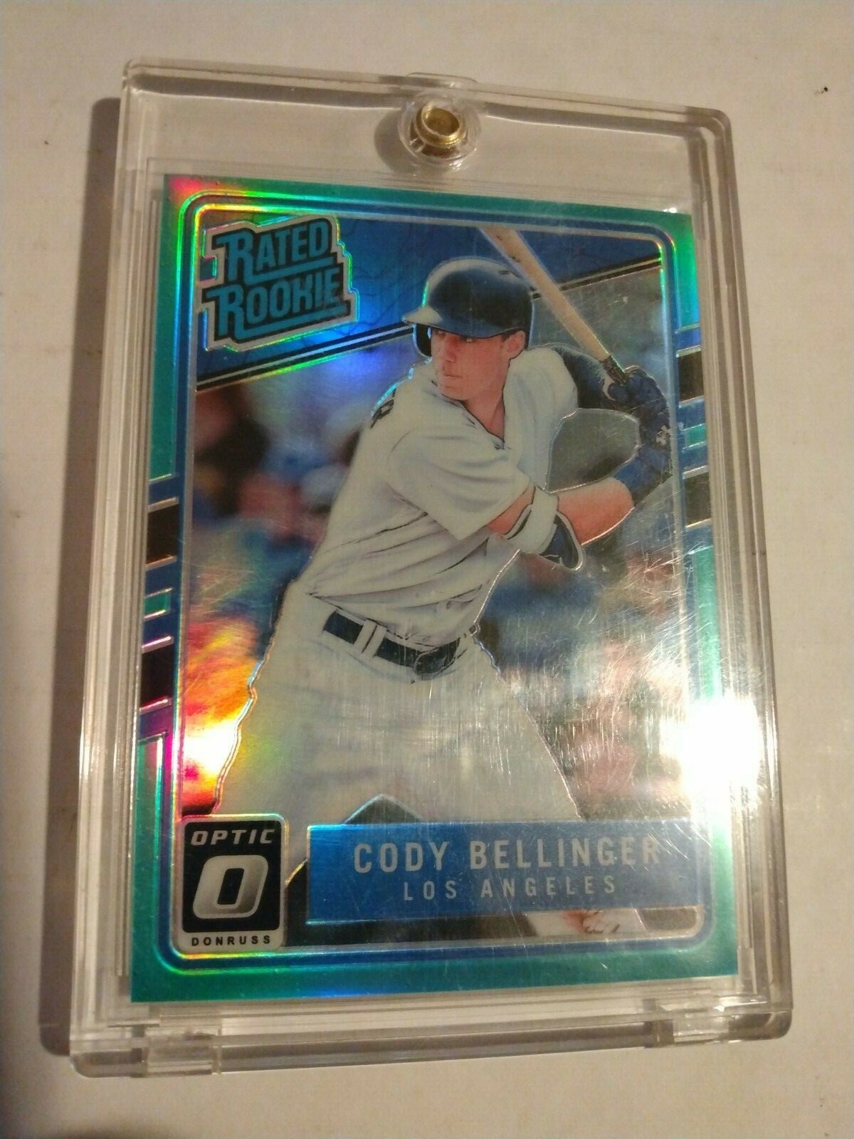 2017 Donruss Optic Cody Bellinger RC #65 Blue Holo Parallel 052/299