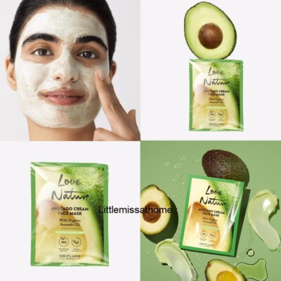 ORIFLAME LOVE NATURE AVOCADO CREAM FACE MASK organic avocado oil