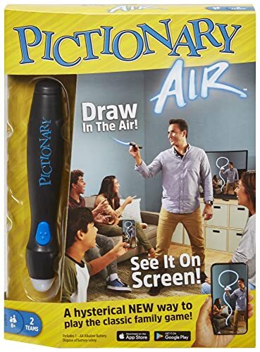 Pictionary Air Drawing Game, Family Game with Light-up Pen and Clue (V8g)