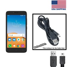 Alcatel Tetra 4G LTE 5041C 5 inch Smart Phon USB Cable Transfer Cord Replacement