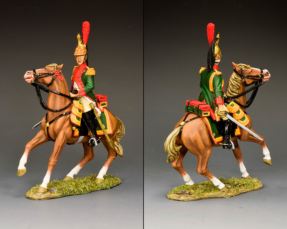 Mounted Foot Dragoons Officer King & Country NA485 soldat de plomb Premier Empire 1/30