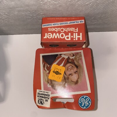 New GE HI-POWER FLASH CUBES for Polaroid Focused Flash Camera Vtg ...