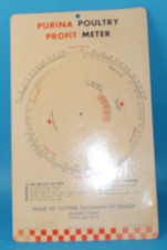 Vintage 1956 Purina Poultry Profit Meter Slight Fading Farm Tool Chicken Farmer