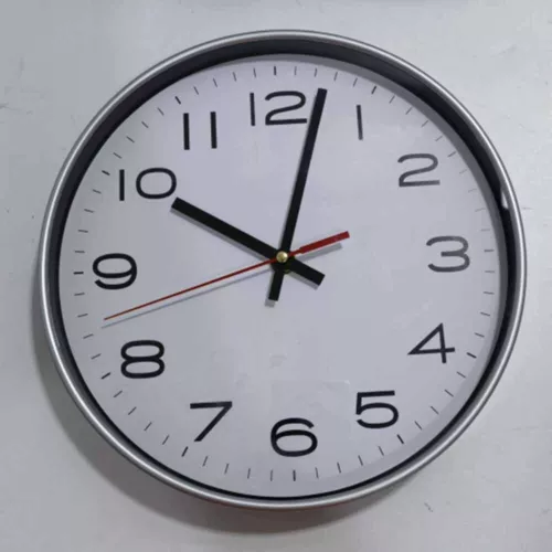 25 cm Wanduhr geräuschlosem Wanduhr Quarzwerk Zauberstab Uhr Schlichtes Funkuhr. - Bild 8 von 11